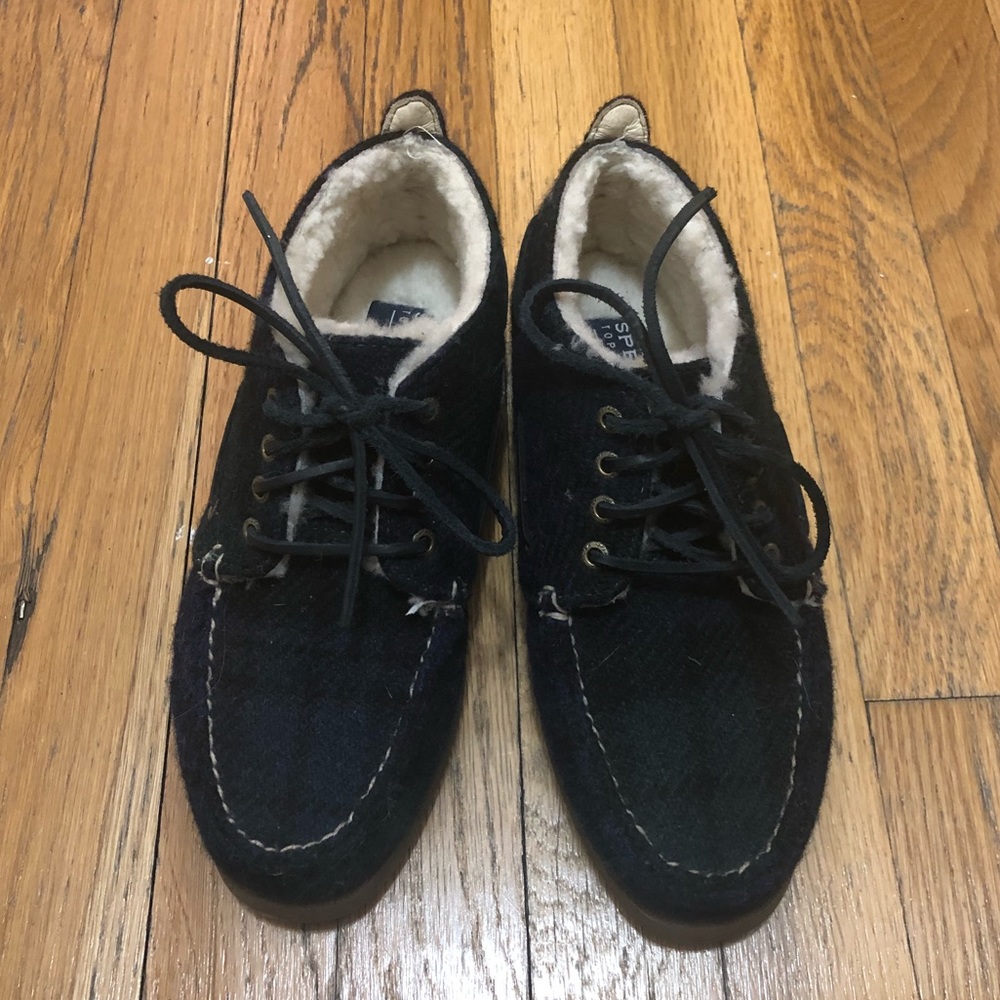 Sperry x J. Crew wool boat shoes